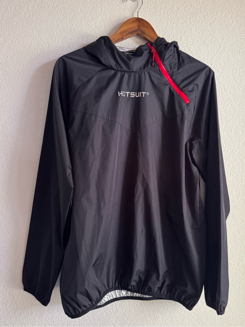 HOTSUIT Sport Black Hooded Sauna Sweat Jacket Women XXL